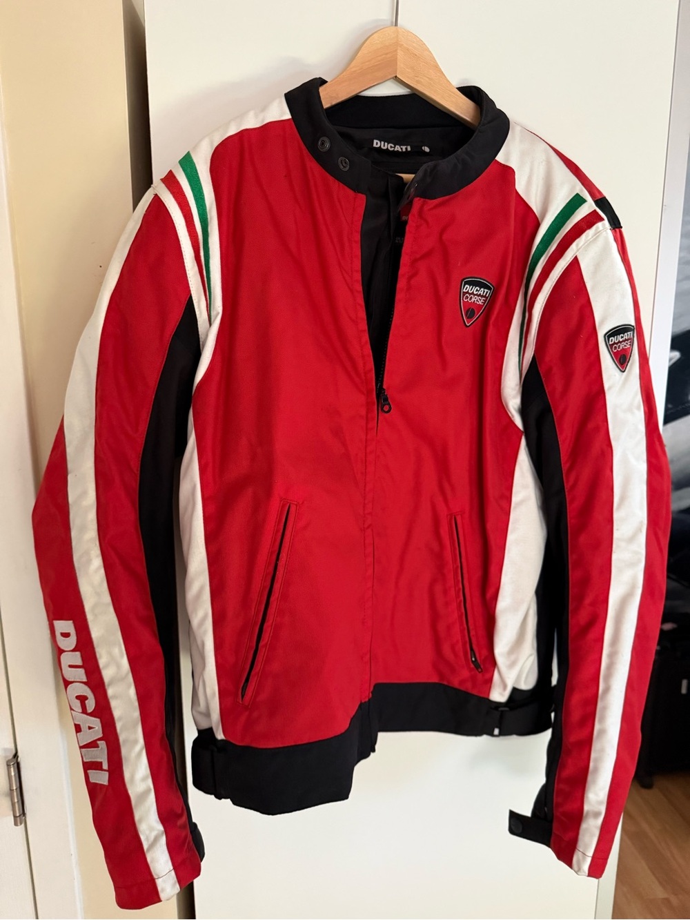 Ducati Men's Performance Jacket — Red with White & Black Accents